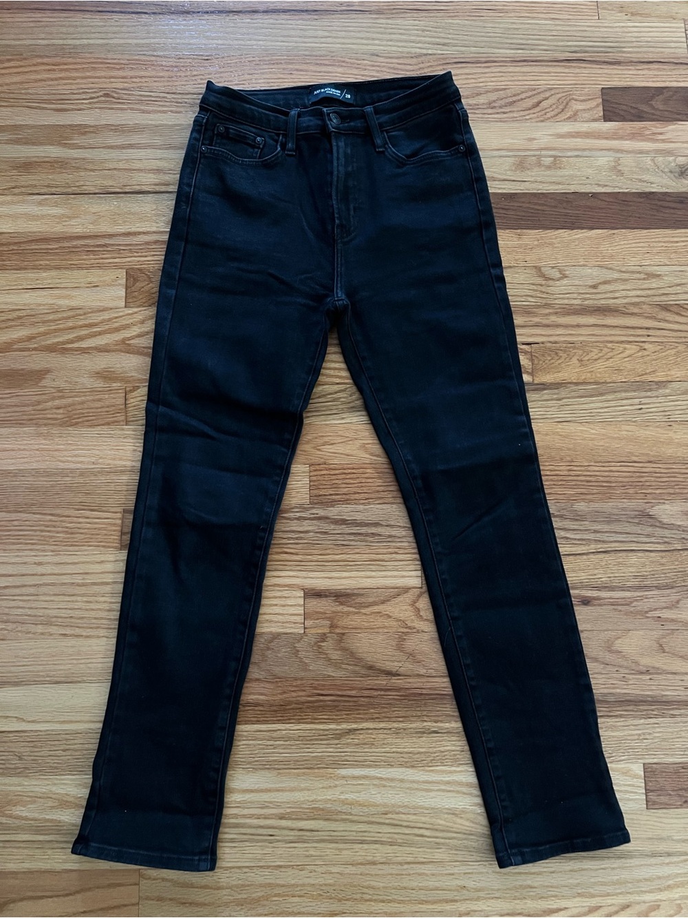 Just Black Denim - Slim straight jeans in black